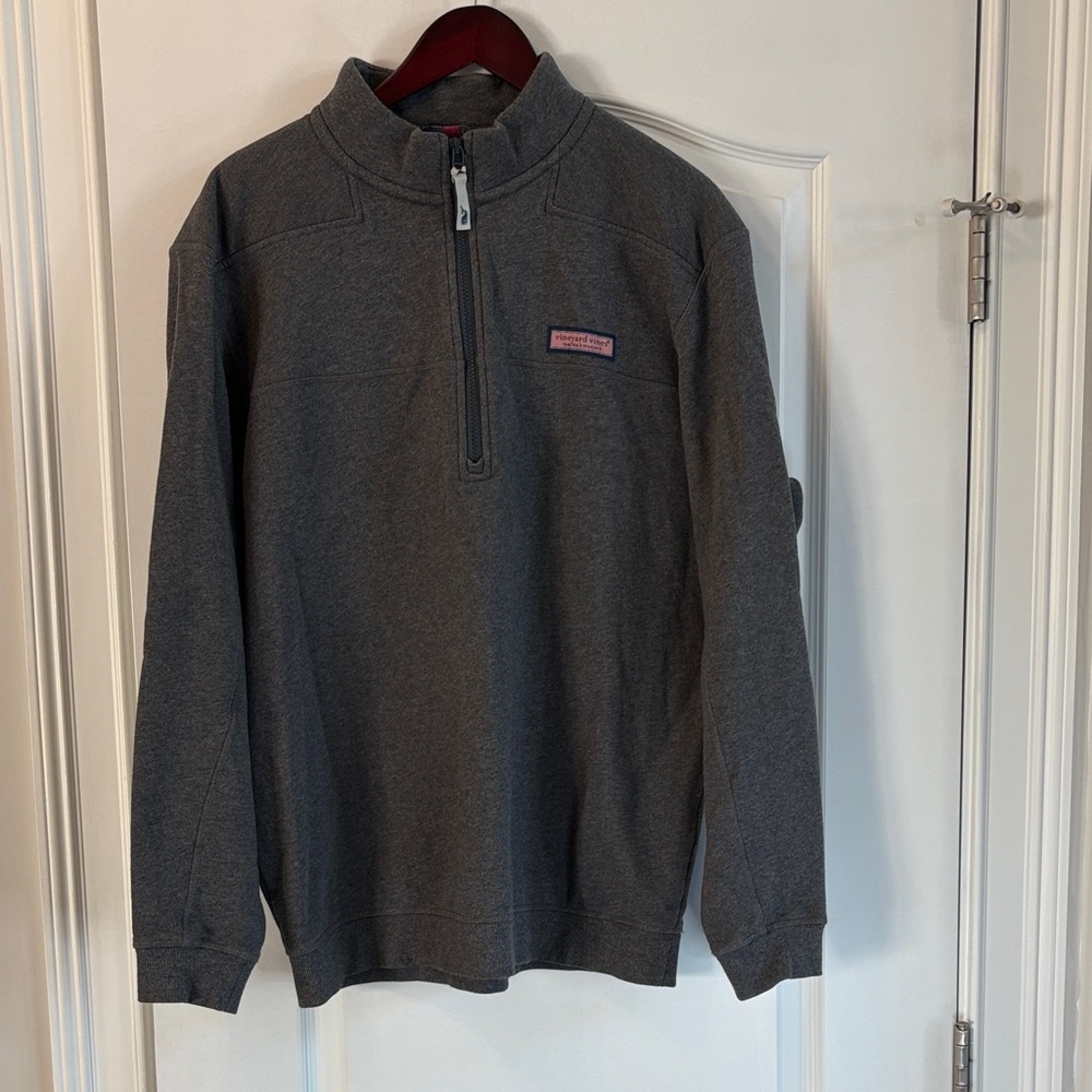 Vineyard Vines Men's Zip-Up Pullover - Gray